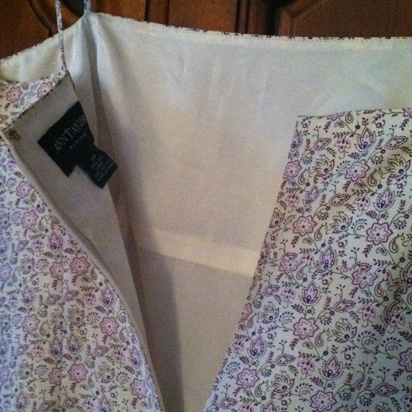 Ann Taylor Lavender Floral sun dress - Picture 3 of 5
